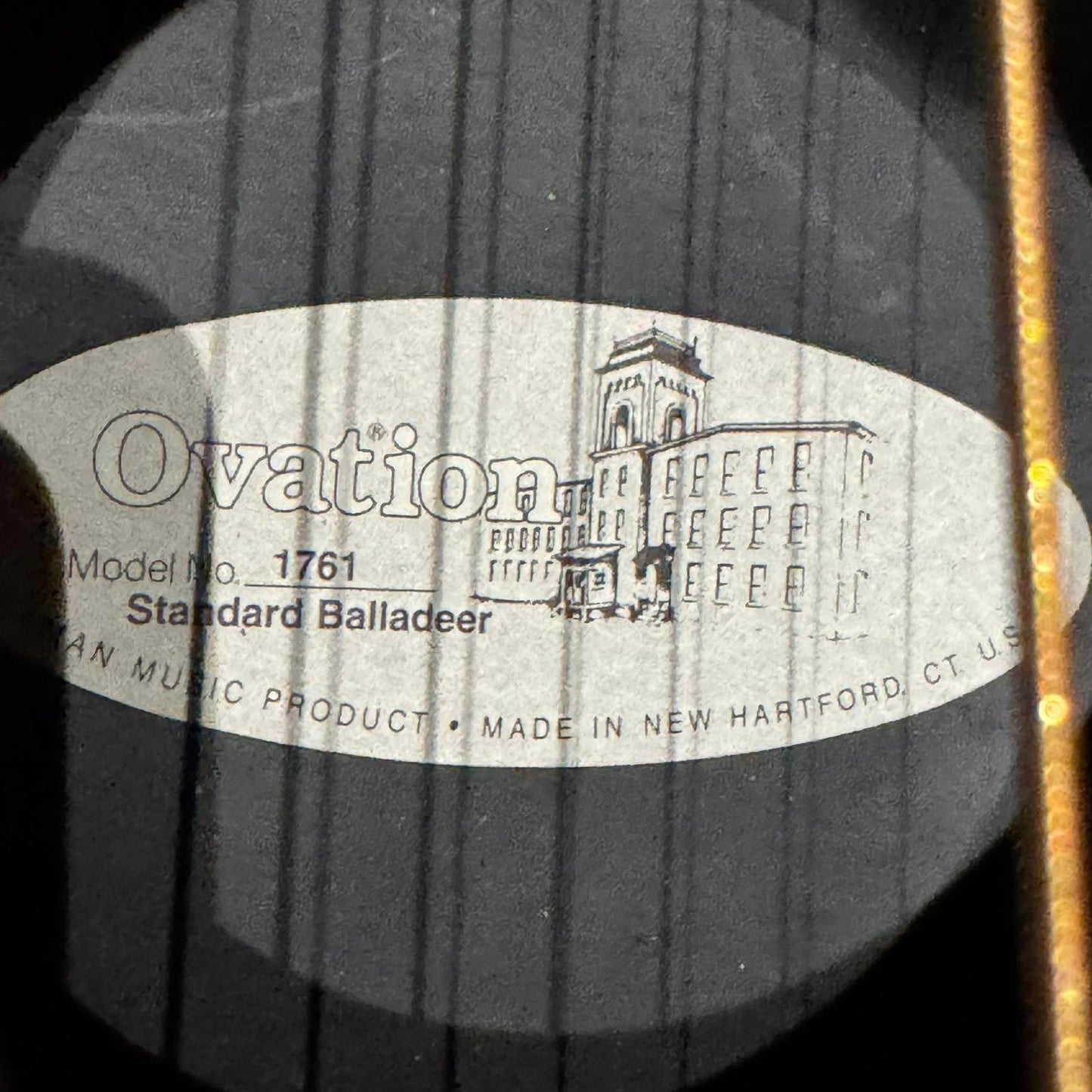 Ovation 1761 Standard Balladeer - Natural