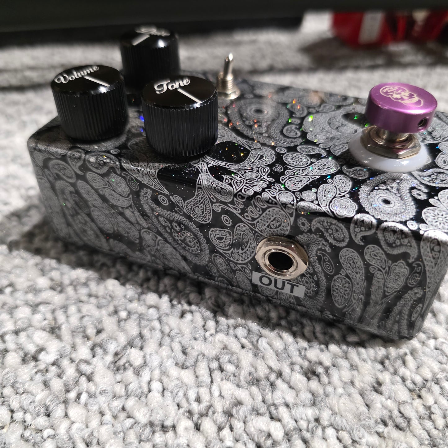 Guitar Pedals Revolution 2019 - Present - Black / Silver Paisley Skulls