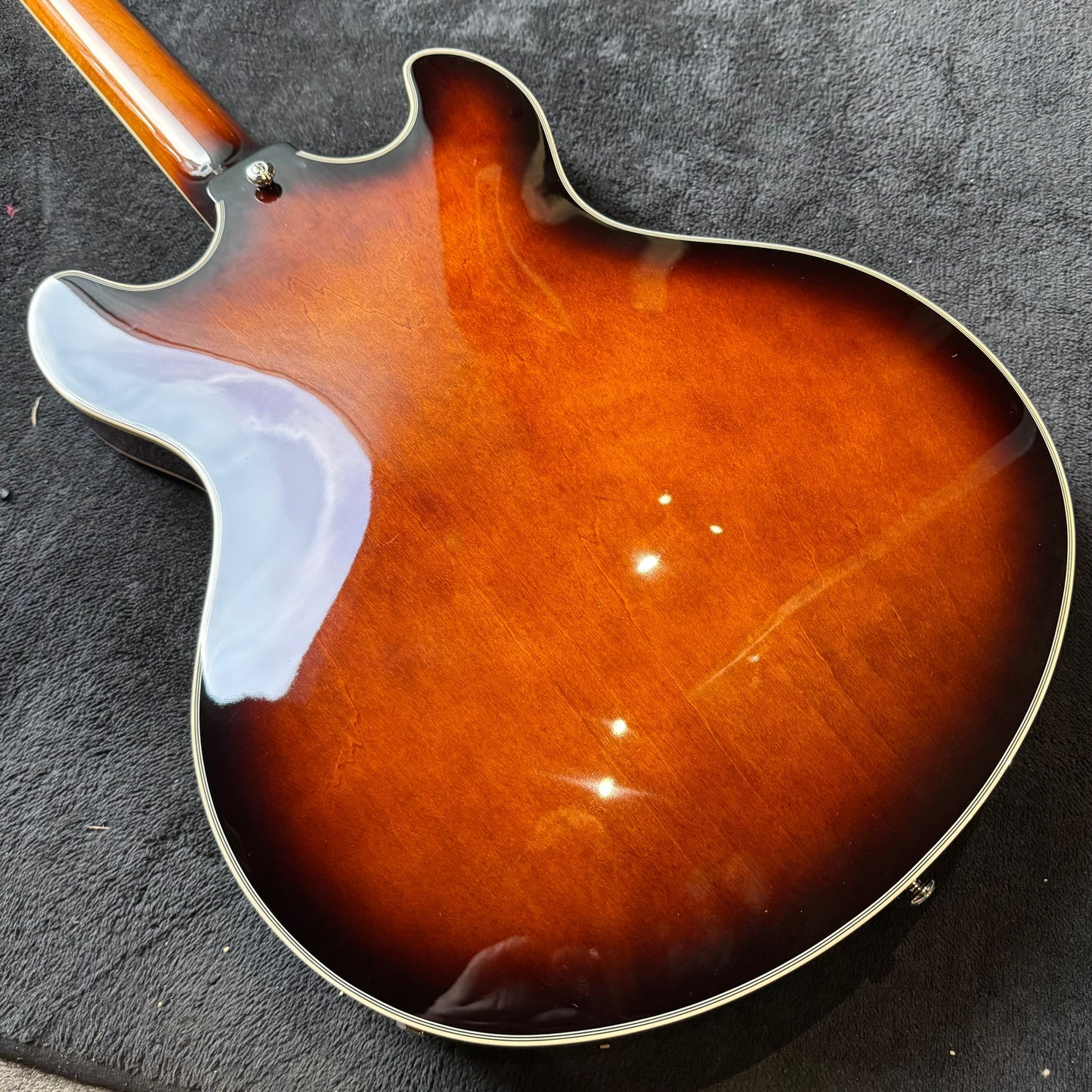 D'Angelico Premier DC Semi-Hollow Double Cutaway with Stop-Bar Tailpiece - Brown Burst