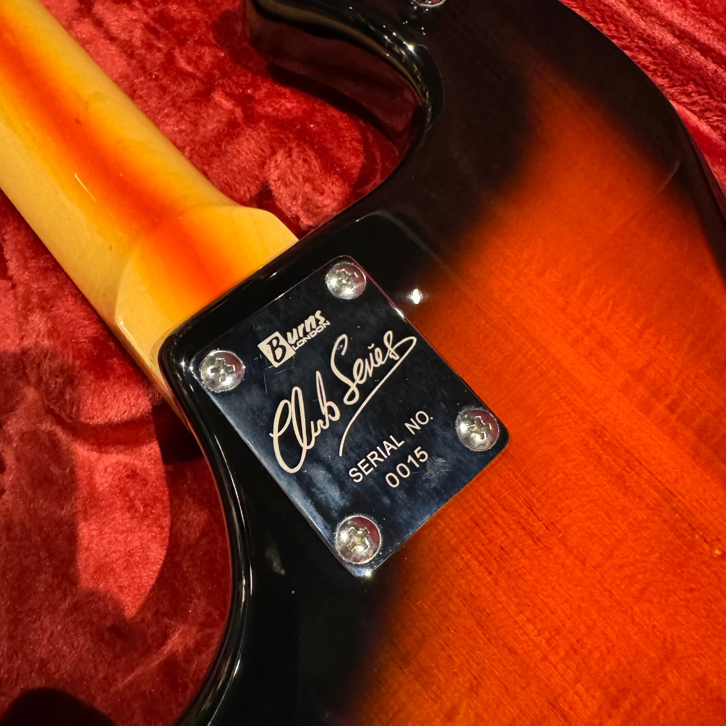 Burns Double Six Re-Issue in Red Sunburst