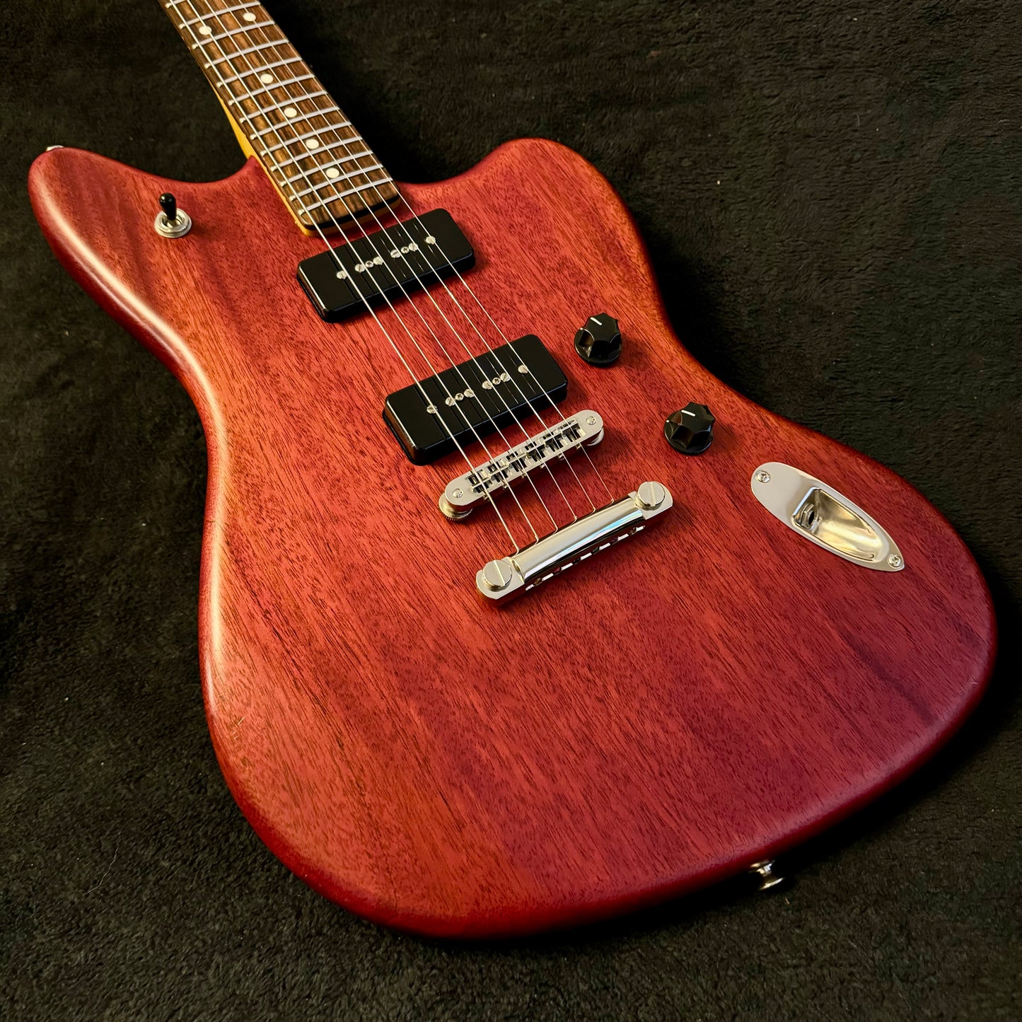 Fender Jaguar P90 in Cherry Red