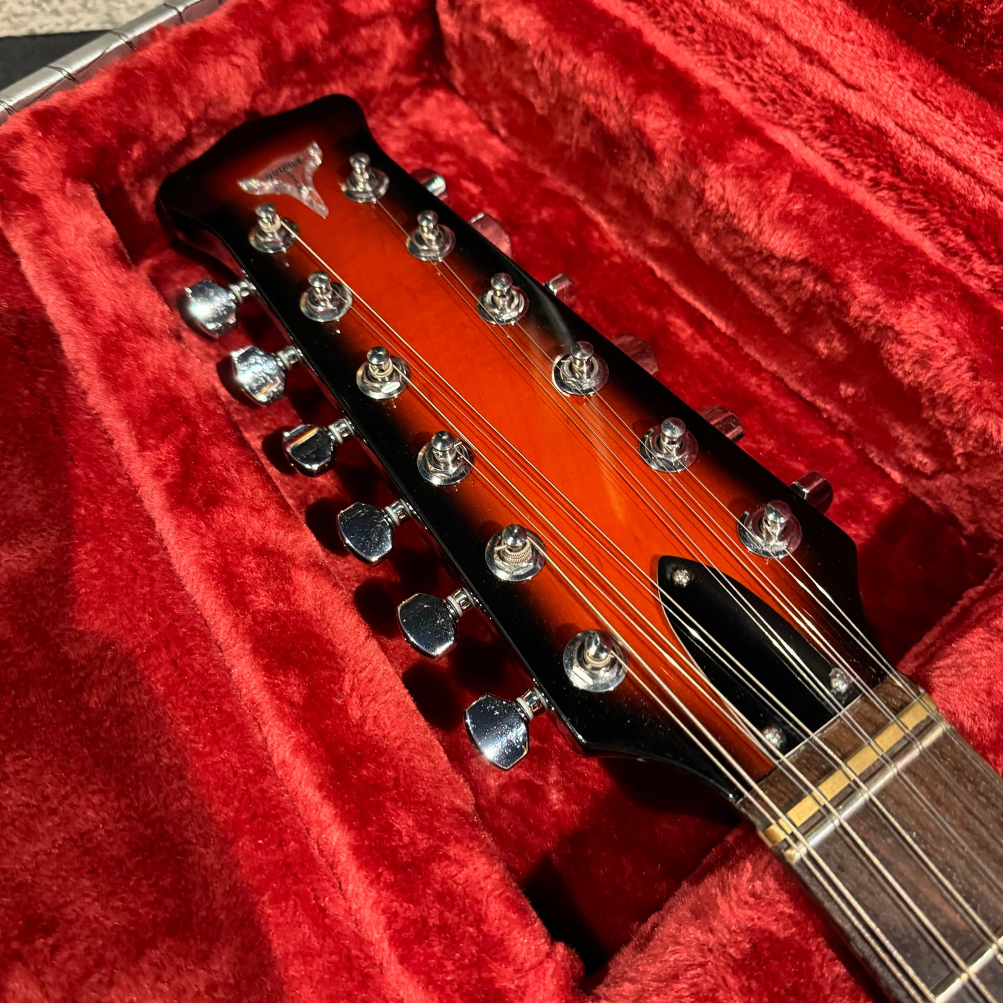 Burns Double Six Re-Issue in Red Sunburst