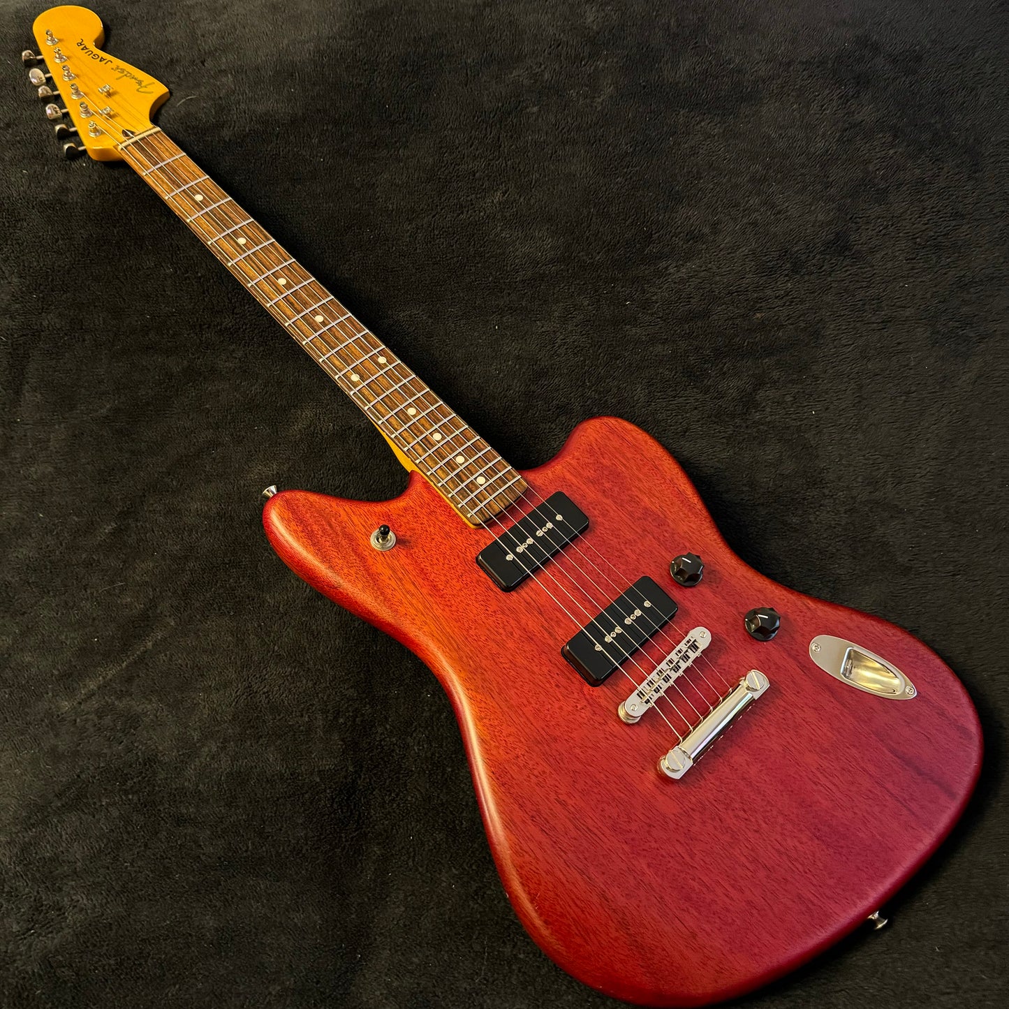 Fender Jaguar P90 in Cherry Red