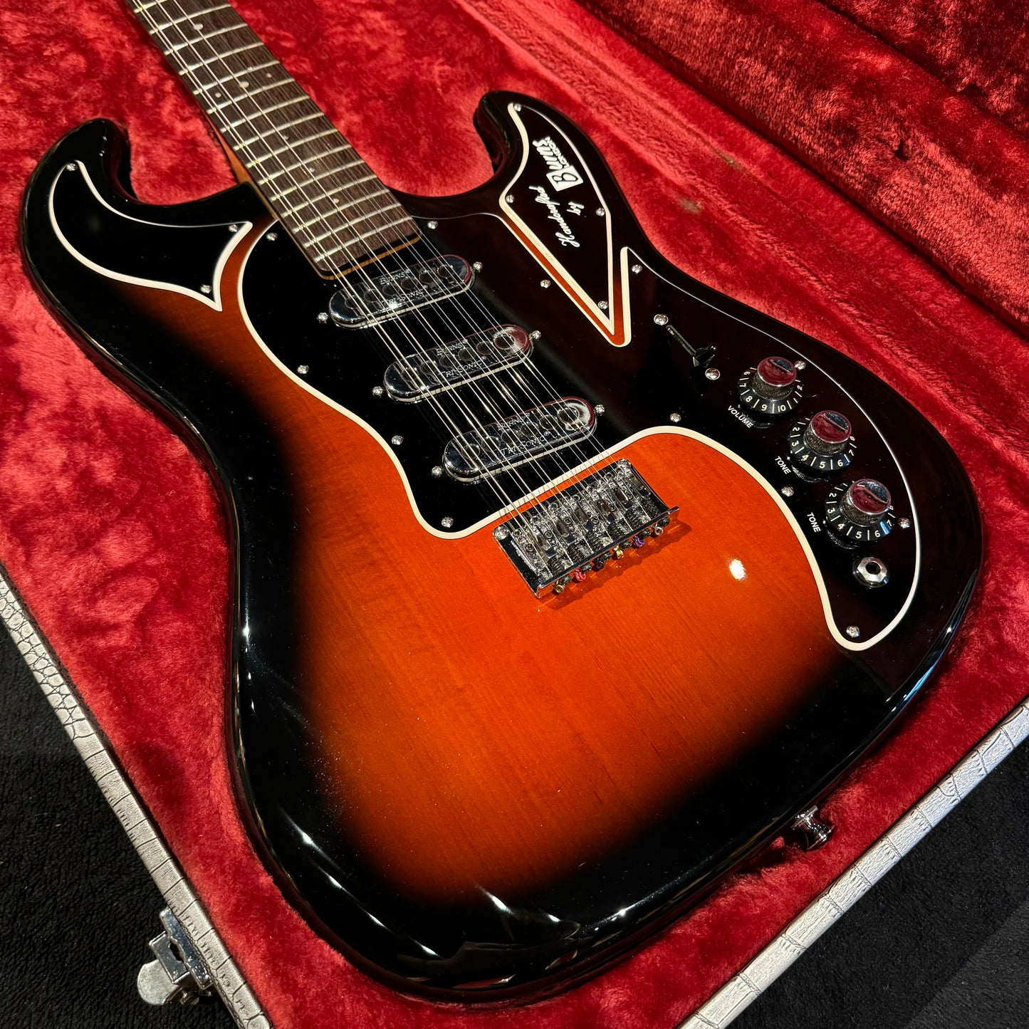 Burns Double Six Re-Issue in Red Sunburst