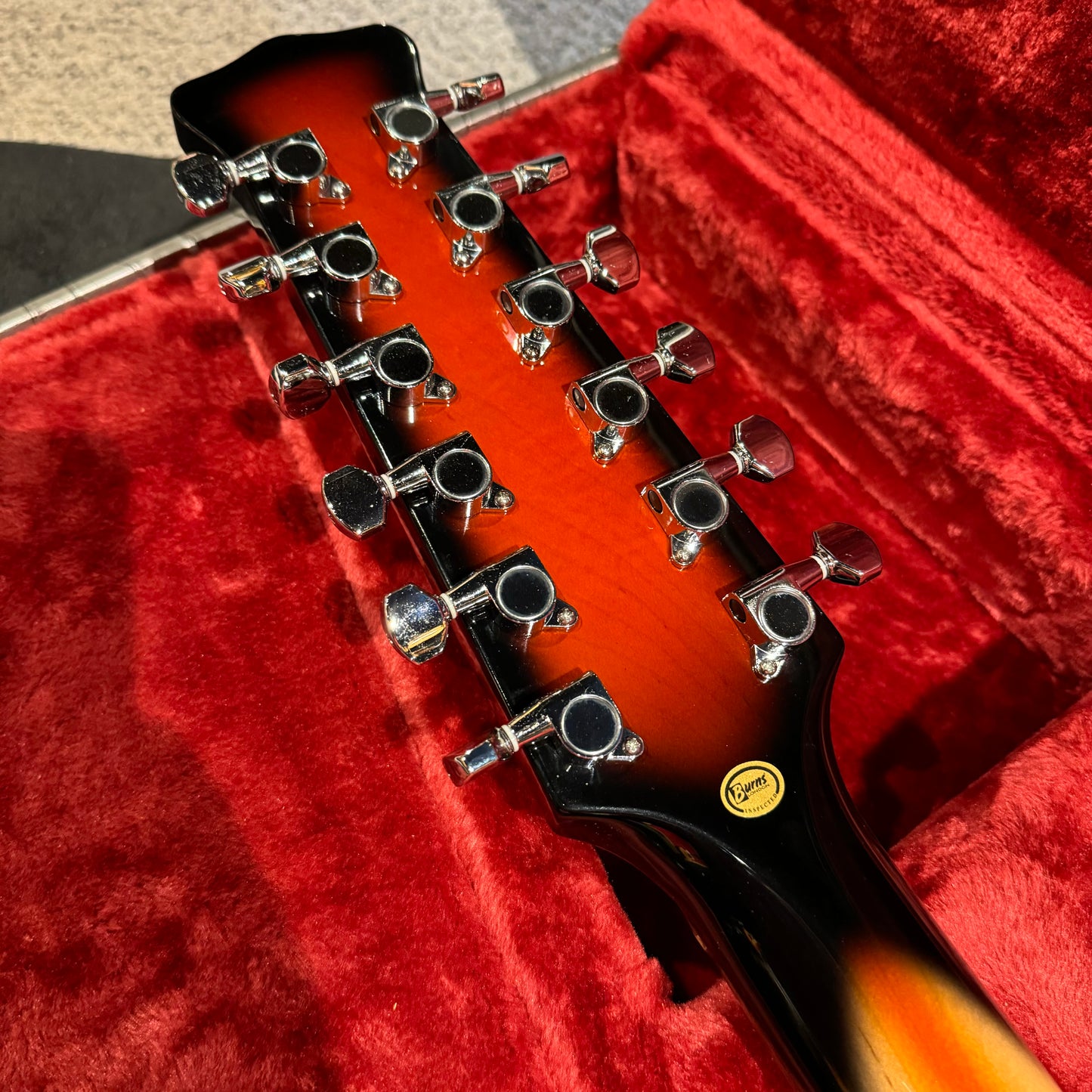 Burns Double Six Re-Issue in Red Sunburst