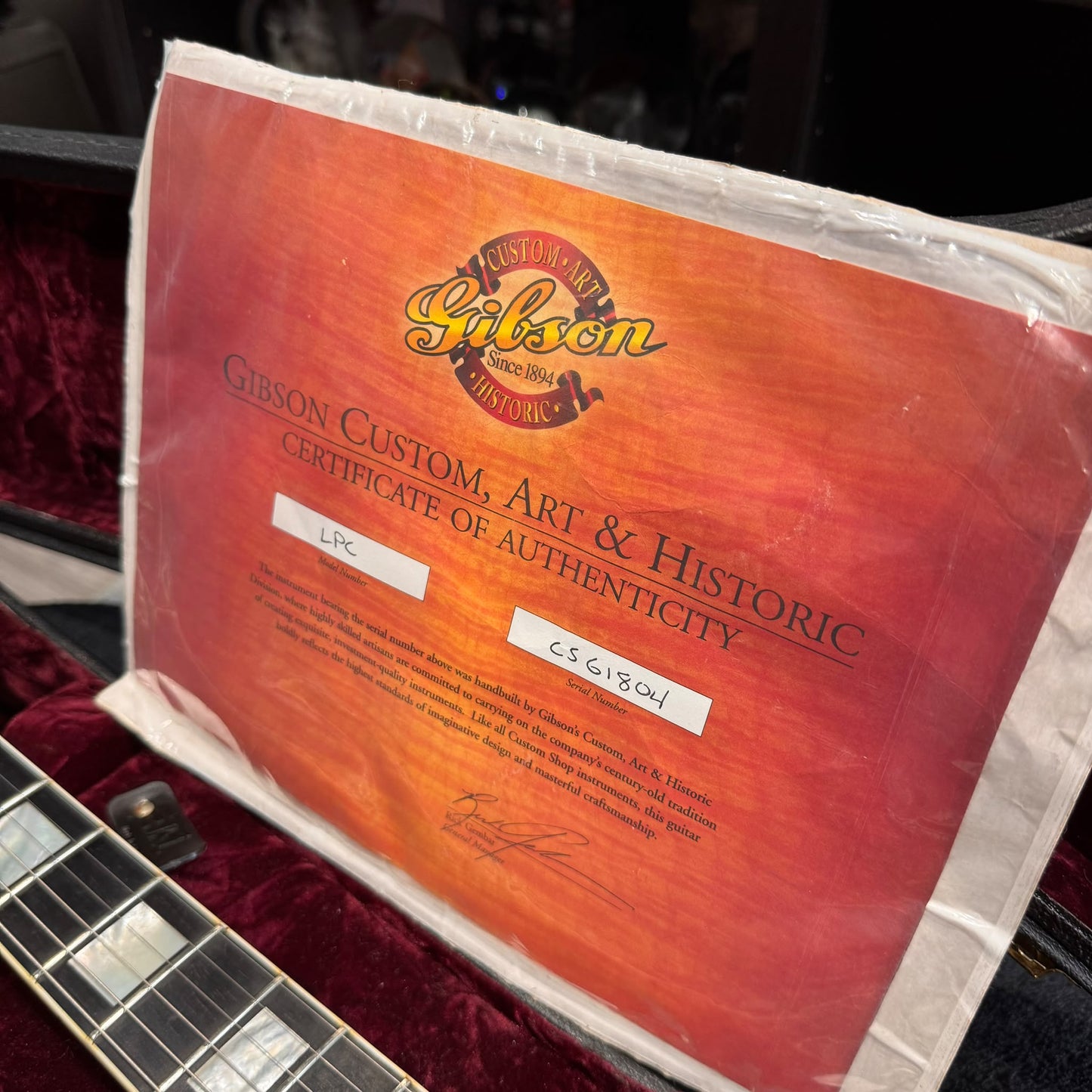Gibson Les Paul Custom Arts and Historic 2006 - Wine Red