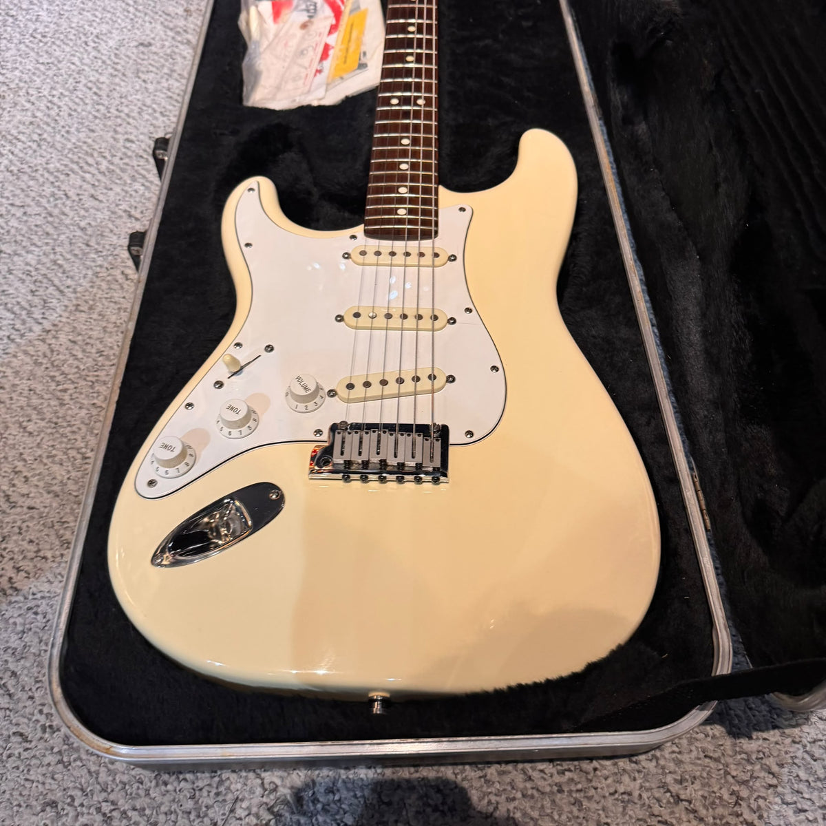 Fender American Standard Strat LEFT HANDED 1991 - Olympic White