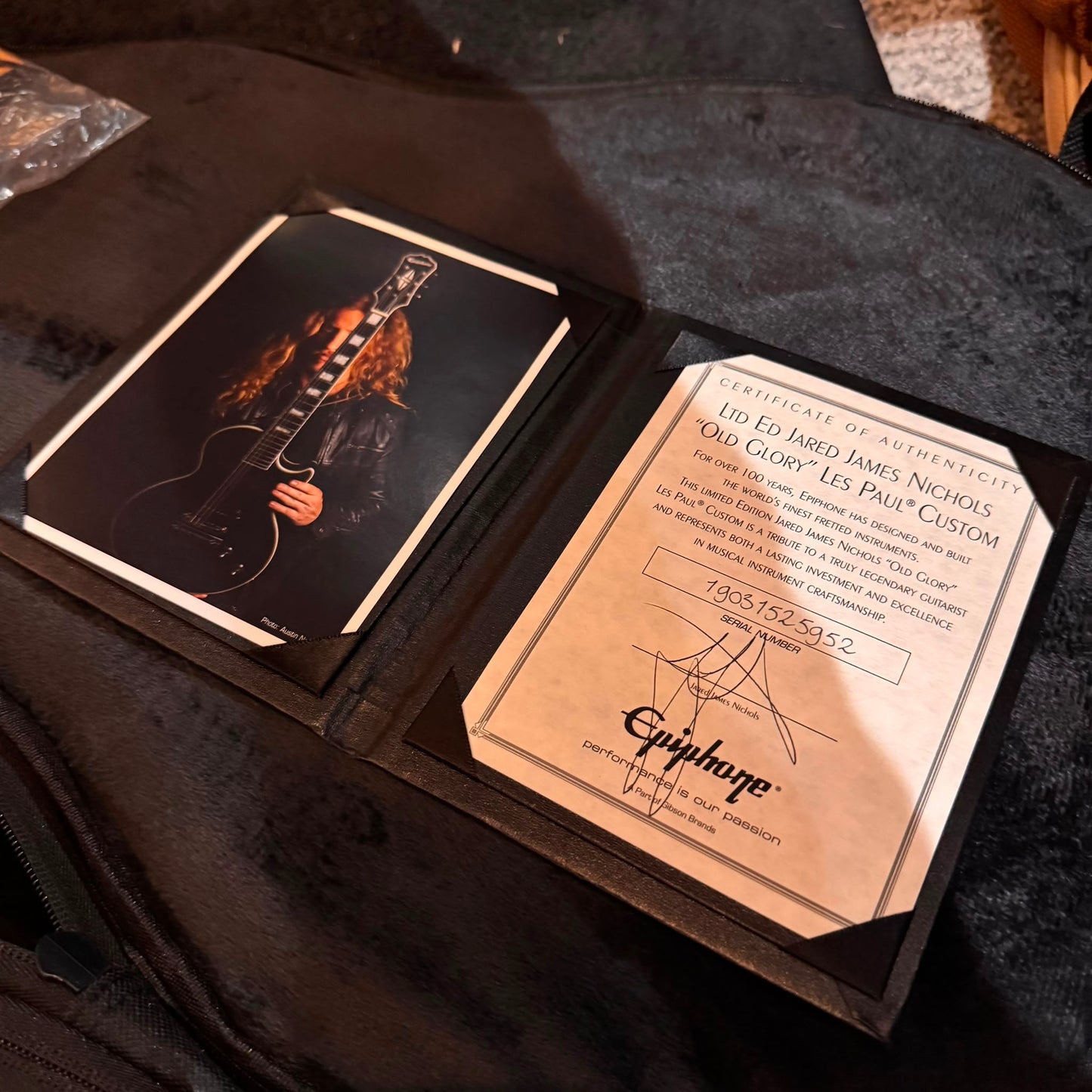 Nichols Signature "Old Glory" Les Paul Custom 2019 - 2020 - Black Aged Gloss