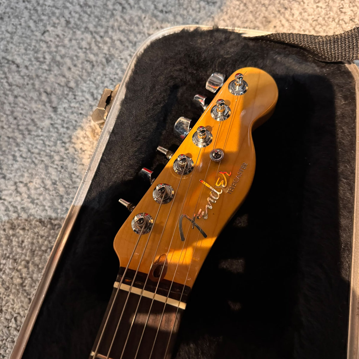 Fender American Deluxe Power Telecaster with Power Bridge and Rosewood Fretboard 1999 - White Blonde