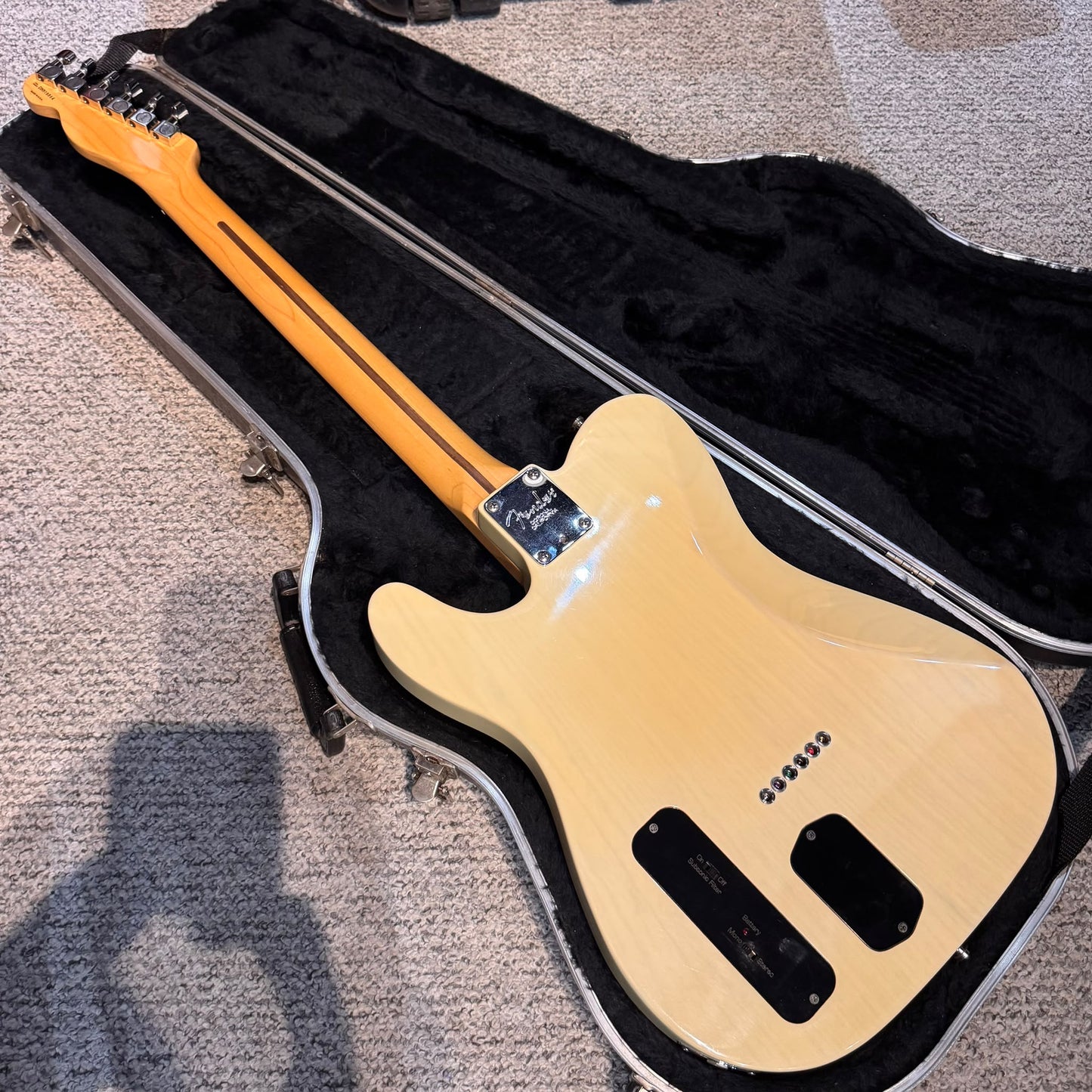 Fender American Deluxe Power Telecaster with Power Bridge and Rosewood Fretboard 1999 - White Blonde