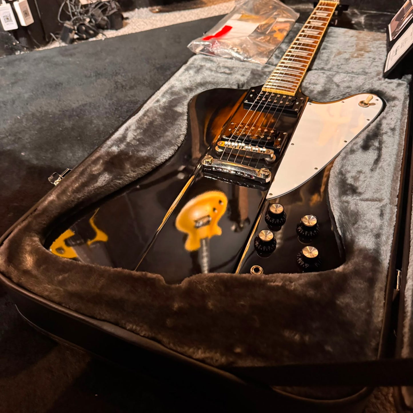 Epiphone Slash Signature Firebird 2019 - Trans Black with Epiphone fitted hardcase