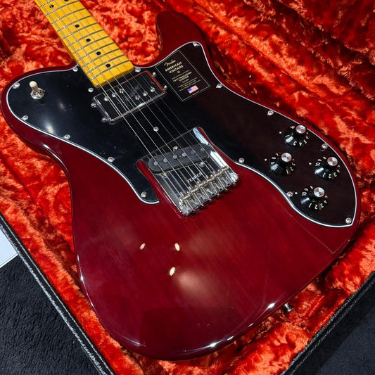 Fender American Vintage II '77 Telecaster Custom with Maple Fretboard 2022 Wine
