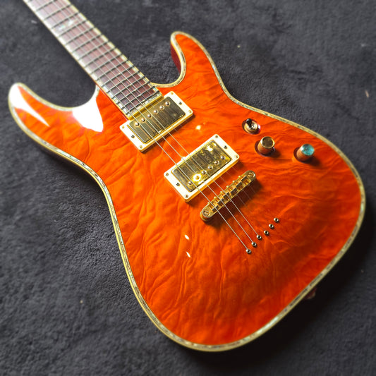 Schecter Diamond Series C-1 Elite in Amber Quilt