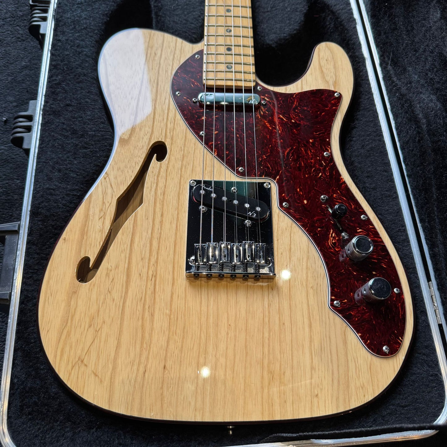 Fender USA Deluxe Thinline Telecaster - 2015 - natural with Tortoiseshell Binding