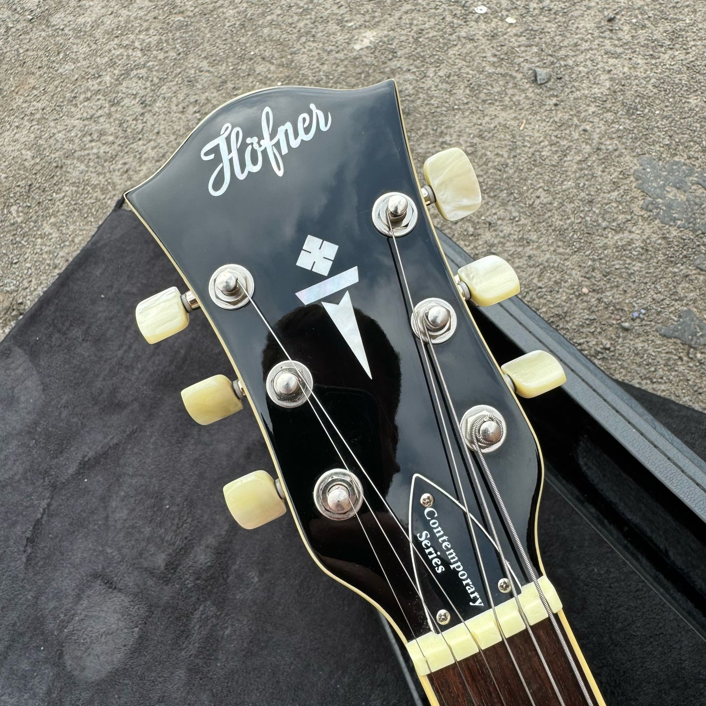 Hofner Contemporary Series Verythin with Jatoba Fretboard - Transparent Red LEFTHANDED