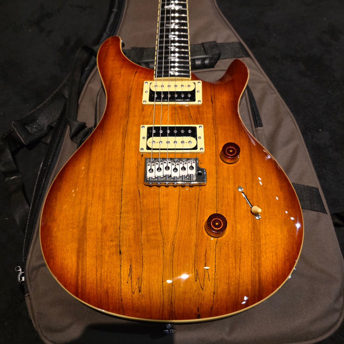 PRS SE Custom 24- Spalted Maple Top - Vintage Sunburst