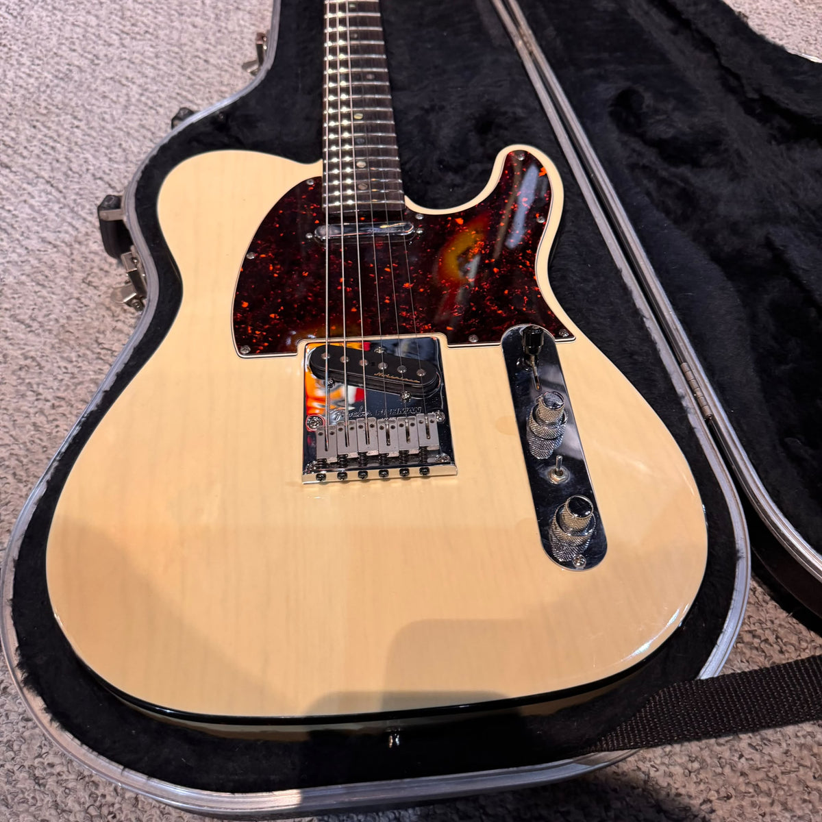 Fender American Deluxe Power Telecaster with Power Bridge and Rosewood Fretboard 1999 - White Blonde