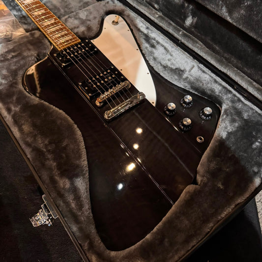 Epiphone Slash Signature Firebird 2019 - Trans Black with Epiphone fitted hardcase
