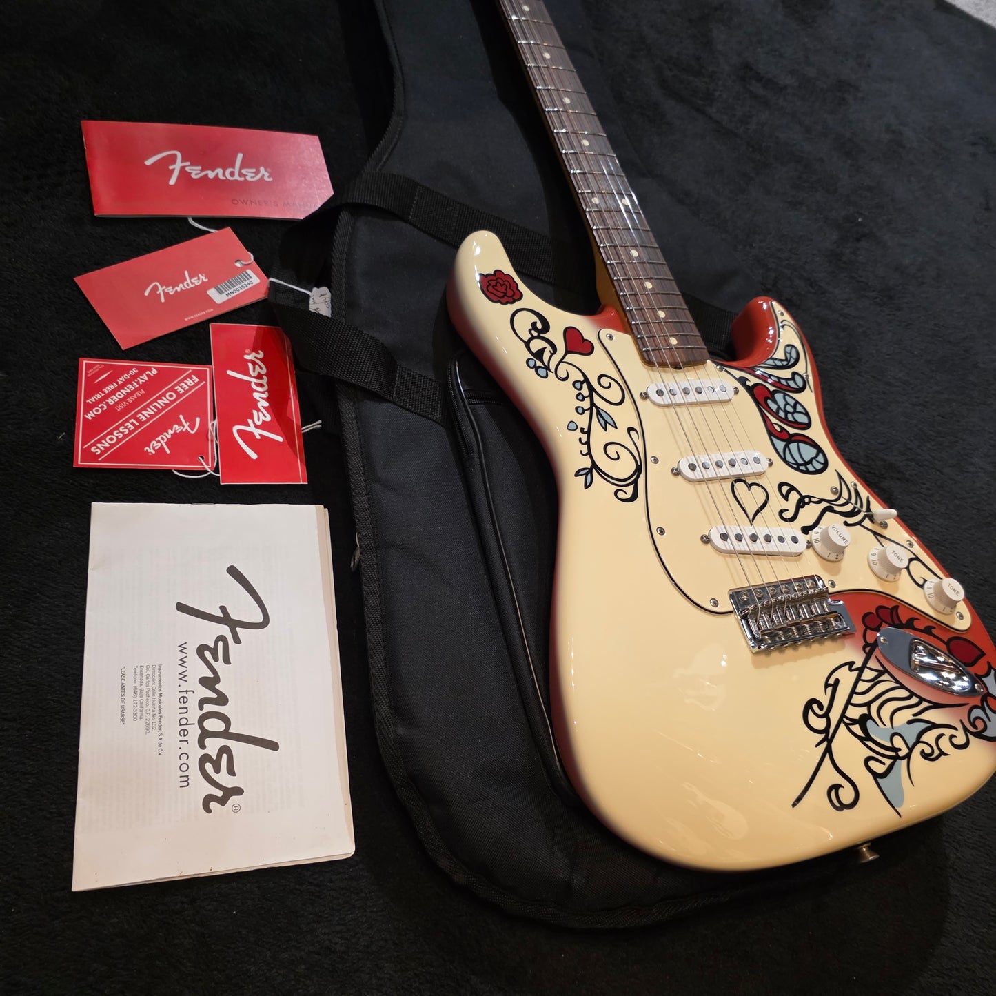 Fender Jimi Hendrix Artist Series Signature Monterey Stratocaster 2017 - Monterey Graphic