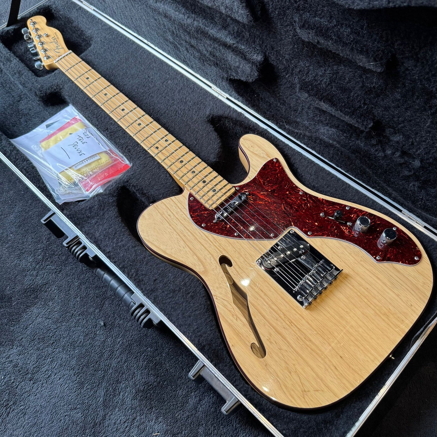 Fender USA Deluxe Thinline Telecaster - 2015 - natural with Tortoiseshell Binding