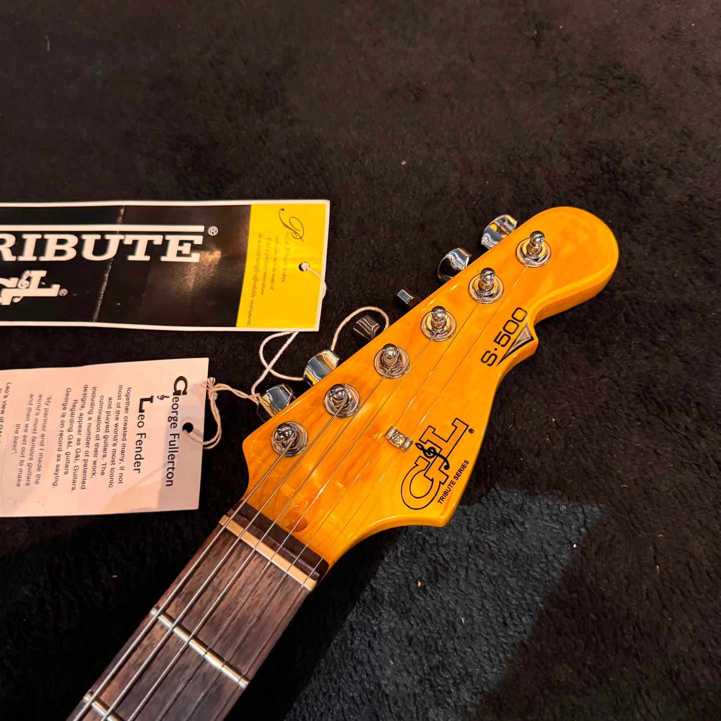 G&L Tribute Series S-500 with Rosewood Fretboard 2010 - 2017 - Tobacco Sunburst