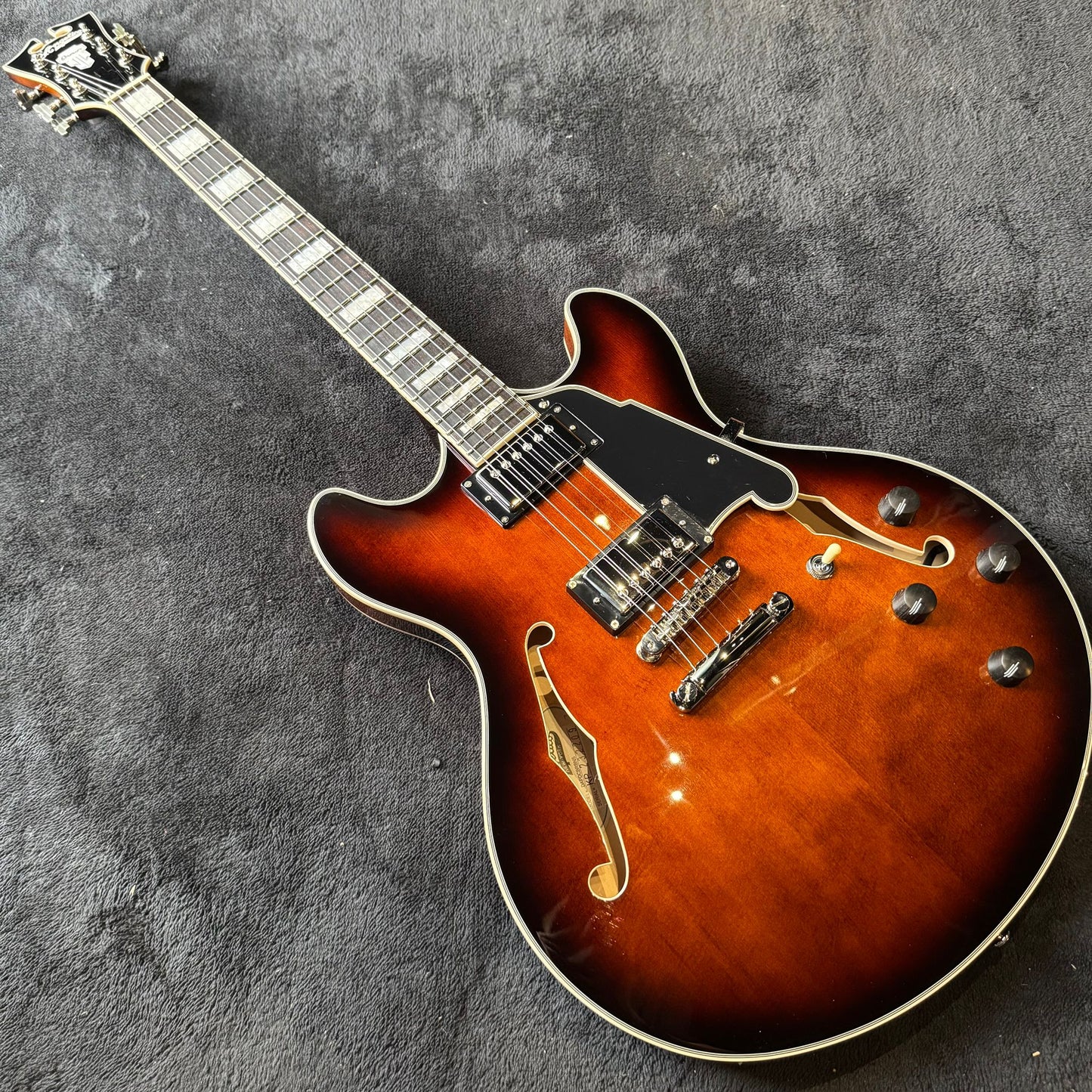 D'Angelico Premier DC Semi-Hollow Double Cutaway with Stop-Bar Tailpiece - Brown Burst