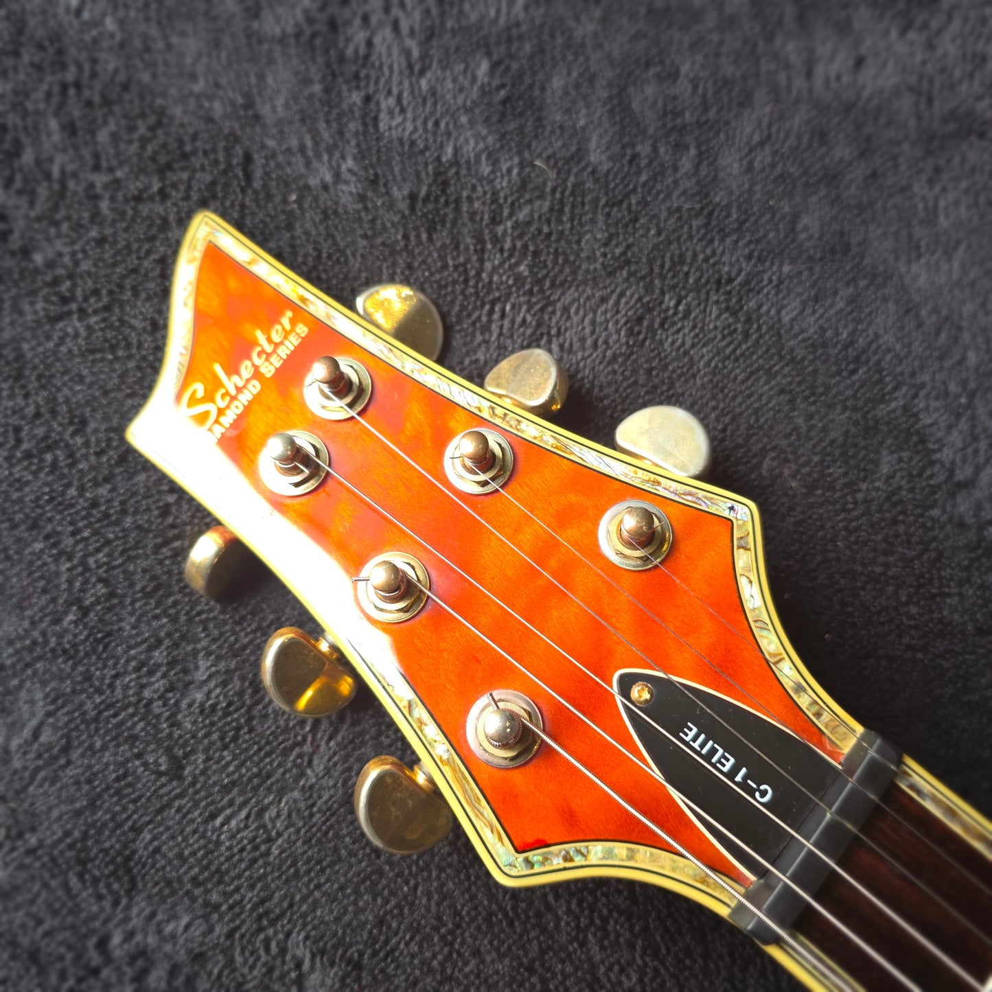 Schecter Diamond Series C-1 Elite in Amber Quilt
