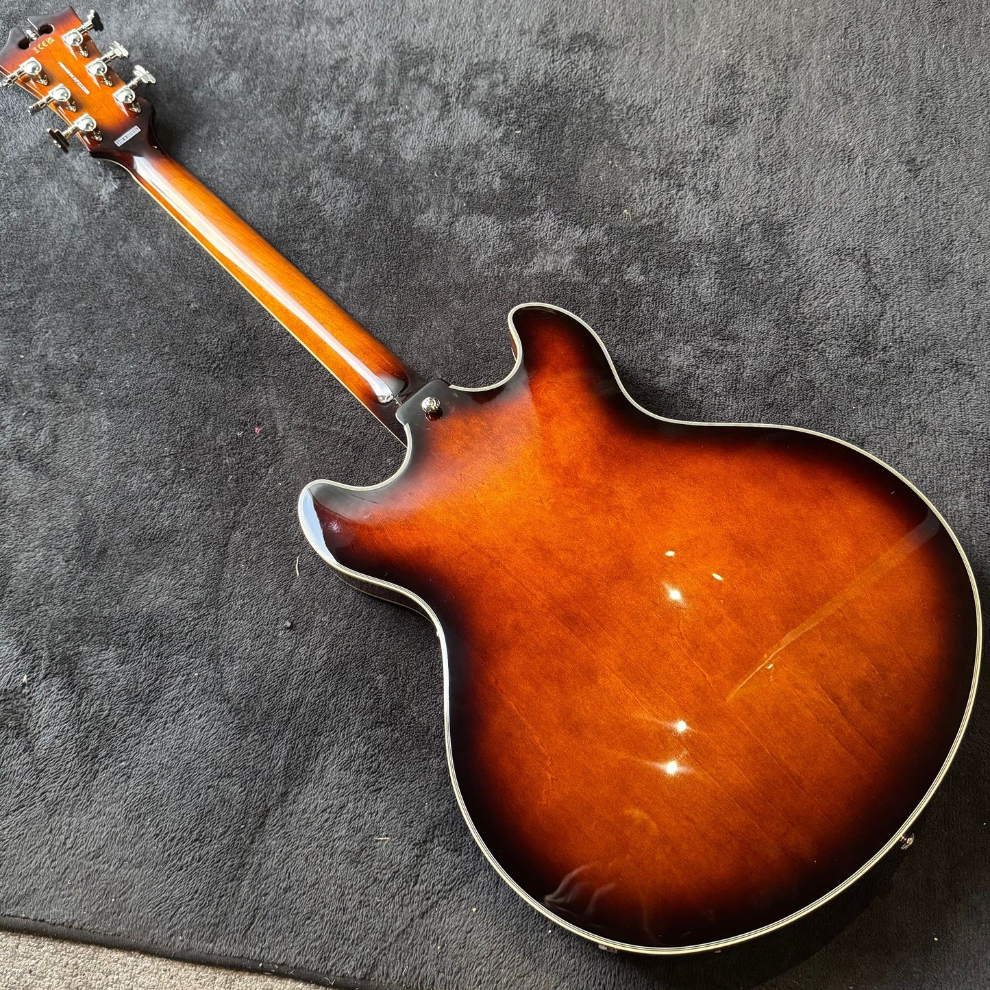 D'Angelico Premier DC Semi-Hollow Double Cutaway with Stop-Bar Tailpiece - Brown Burst