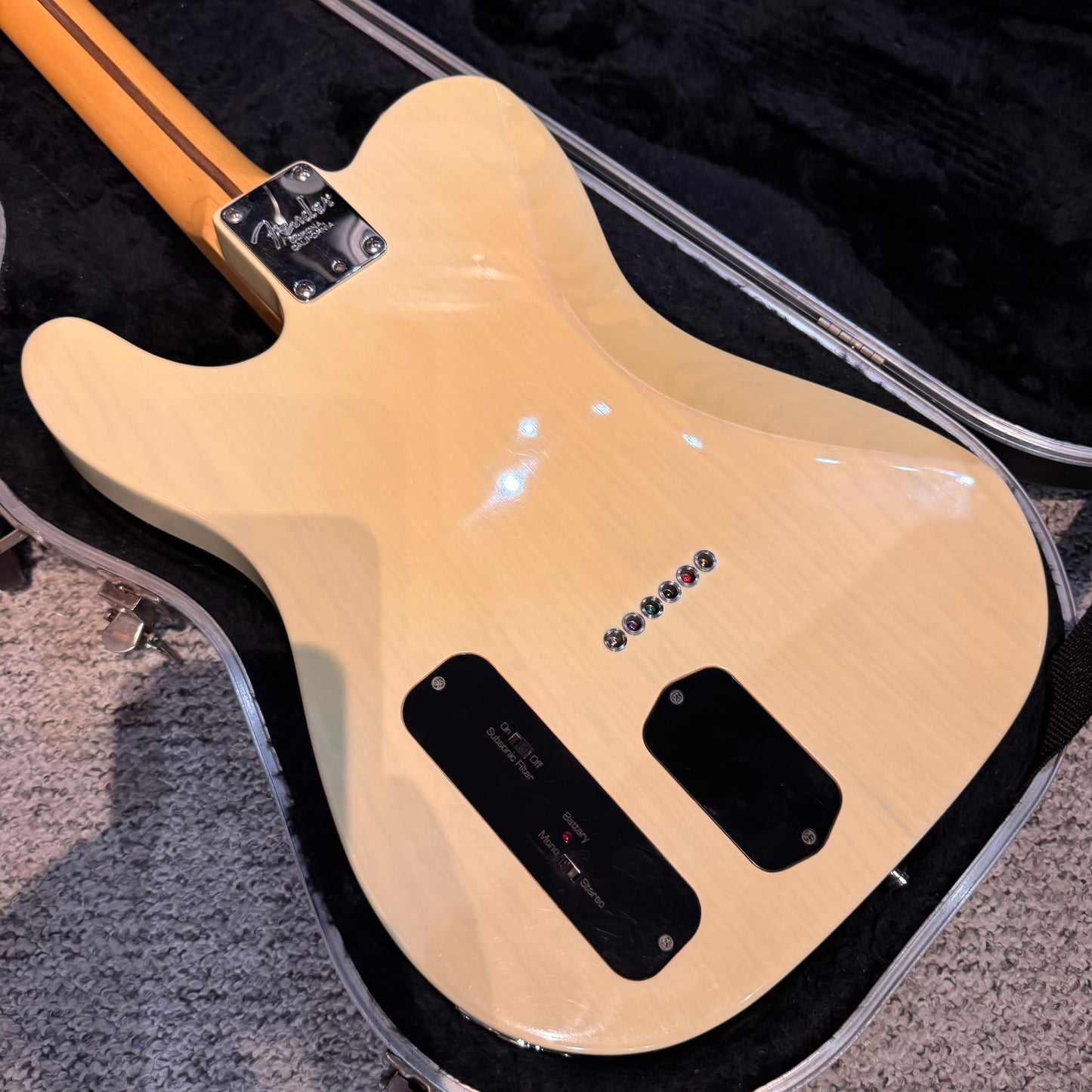 Fender American Deluxe Power Telecaster with Power Bridge and Rosewood Fretboard 1999 - White Blonde