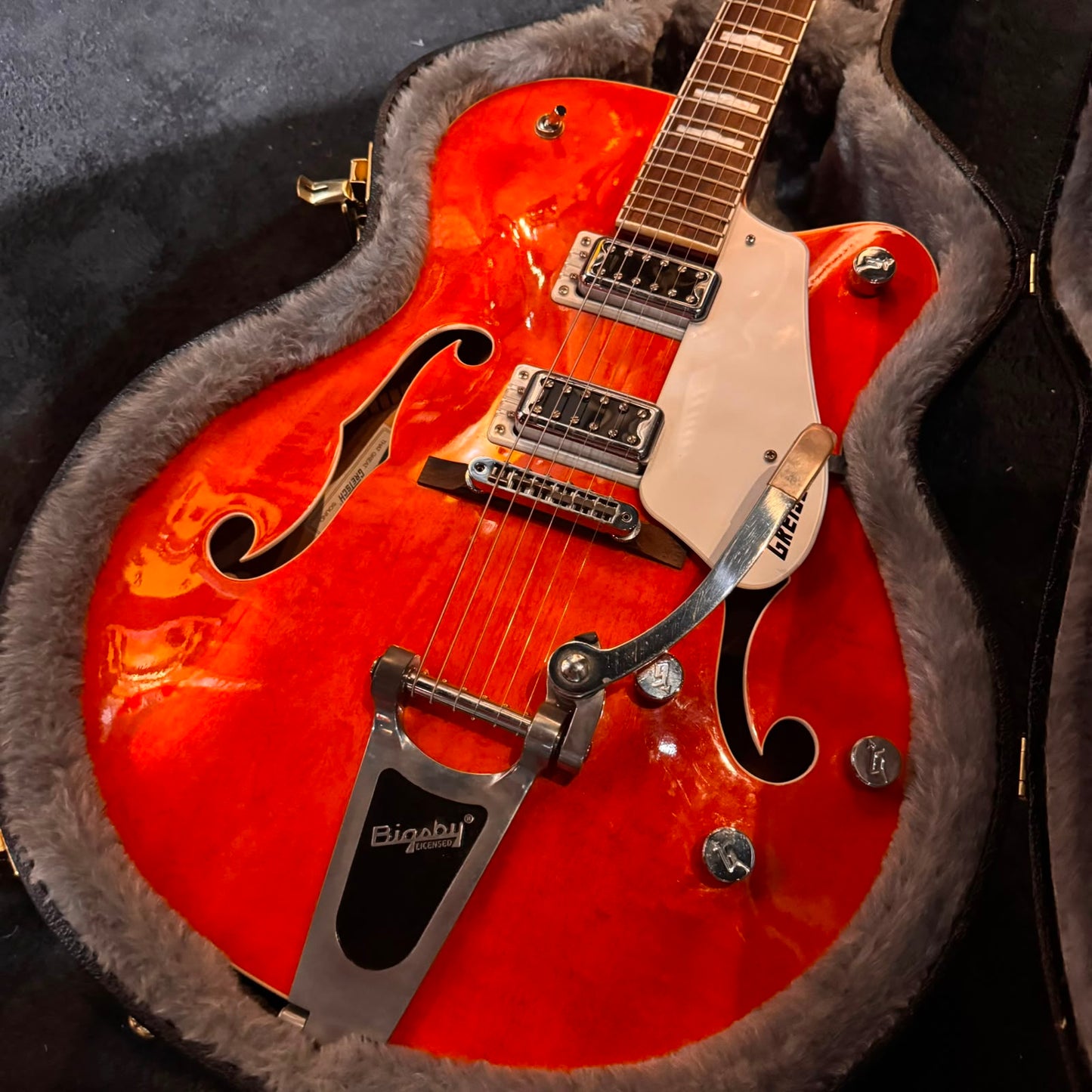 Gretsch G5420T Electromatic Hollow Body Single Cutaway with fitted Gretsch hardcase - Orange Stain