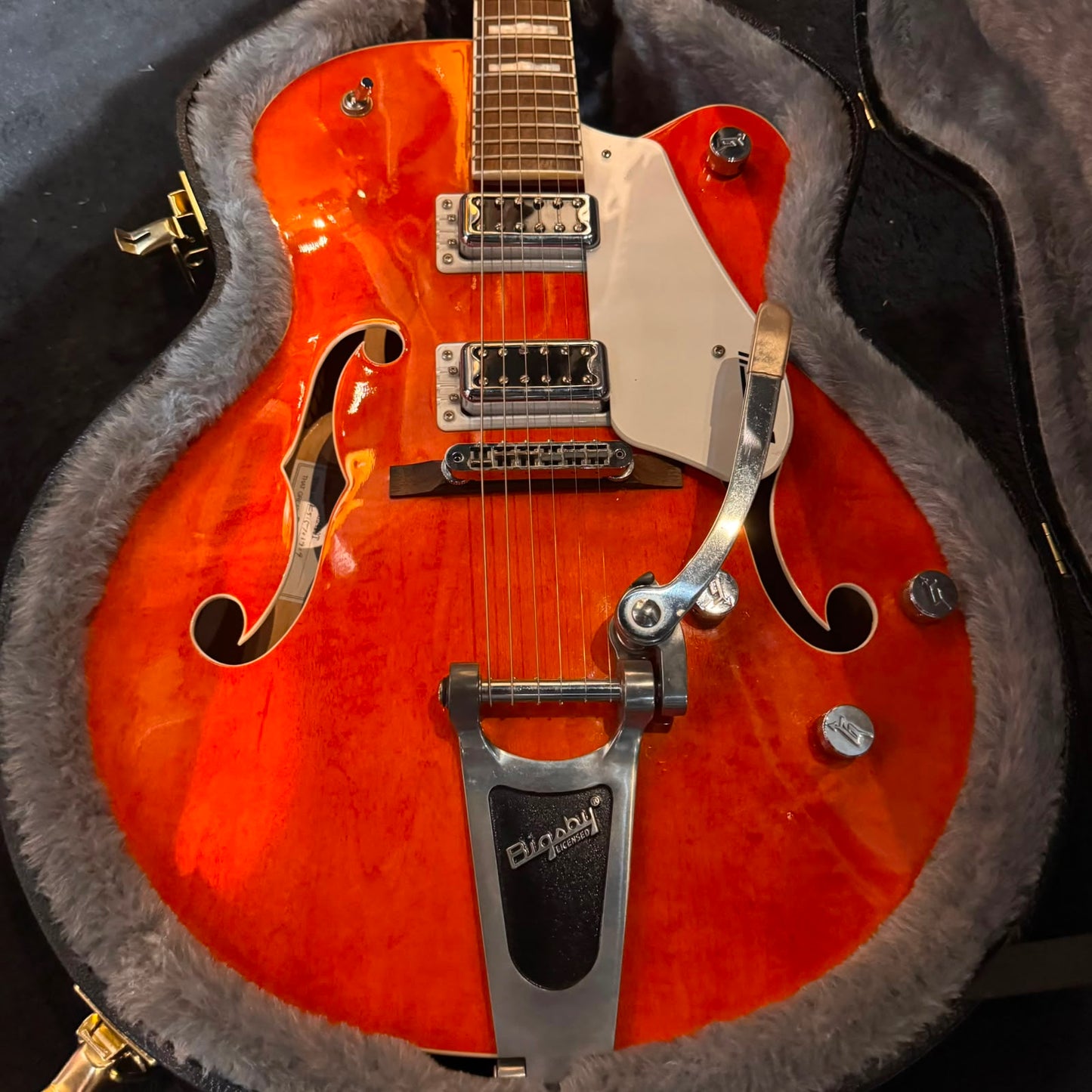 Gretsch G5420T Electromatic Hollow Body Single Cutaway with fitted Gretsch hardcase - Orange Stain