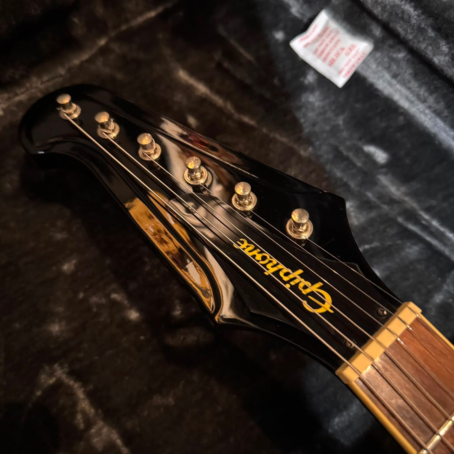 Epiphone Slash Signature Firebird 2019 - Trans Black with Epiphone fitted hardcase