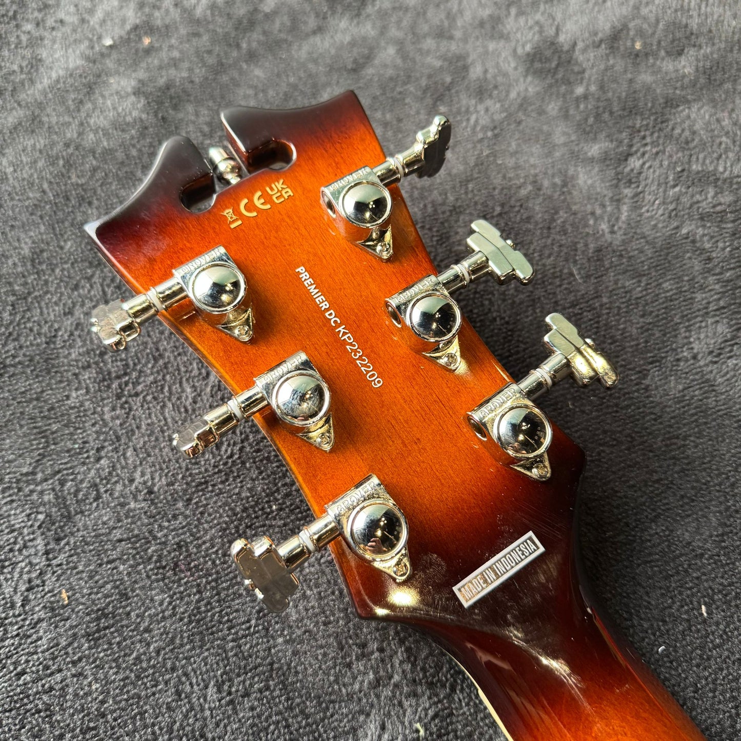 D'Angelico Premier DC Semi-Hollow Double Cutaway with Stop-Bar Tailpiece - Brown Burst